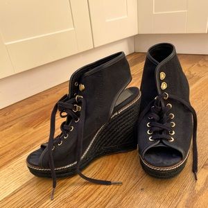 Tory Burch Wedge Sandals EUC